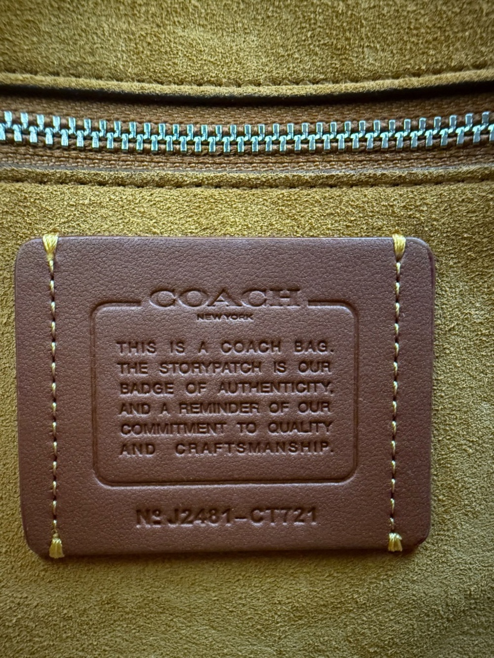 Coach Western Tabby Burnished Amber - Picture 5 of 9